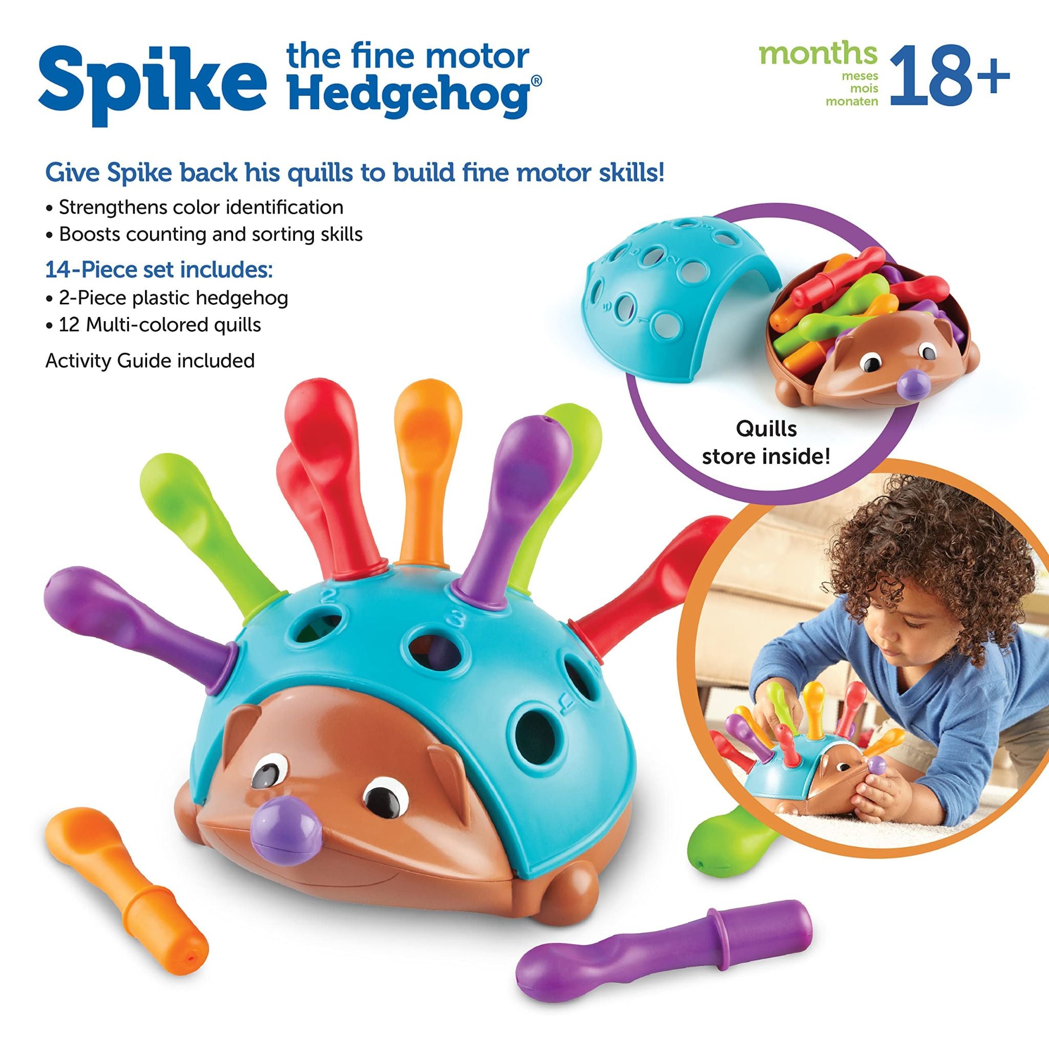 Montessor Spike Hedgehog Toy – Fine Motor Skills