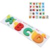 Montessori Alphabet Cards Set – Wooden Alphabet Learning Flash Cards Educational Toy for Kids