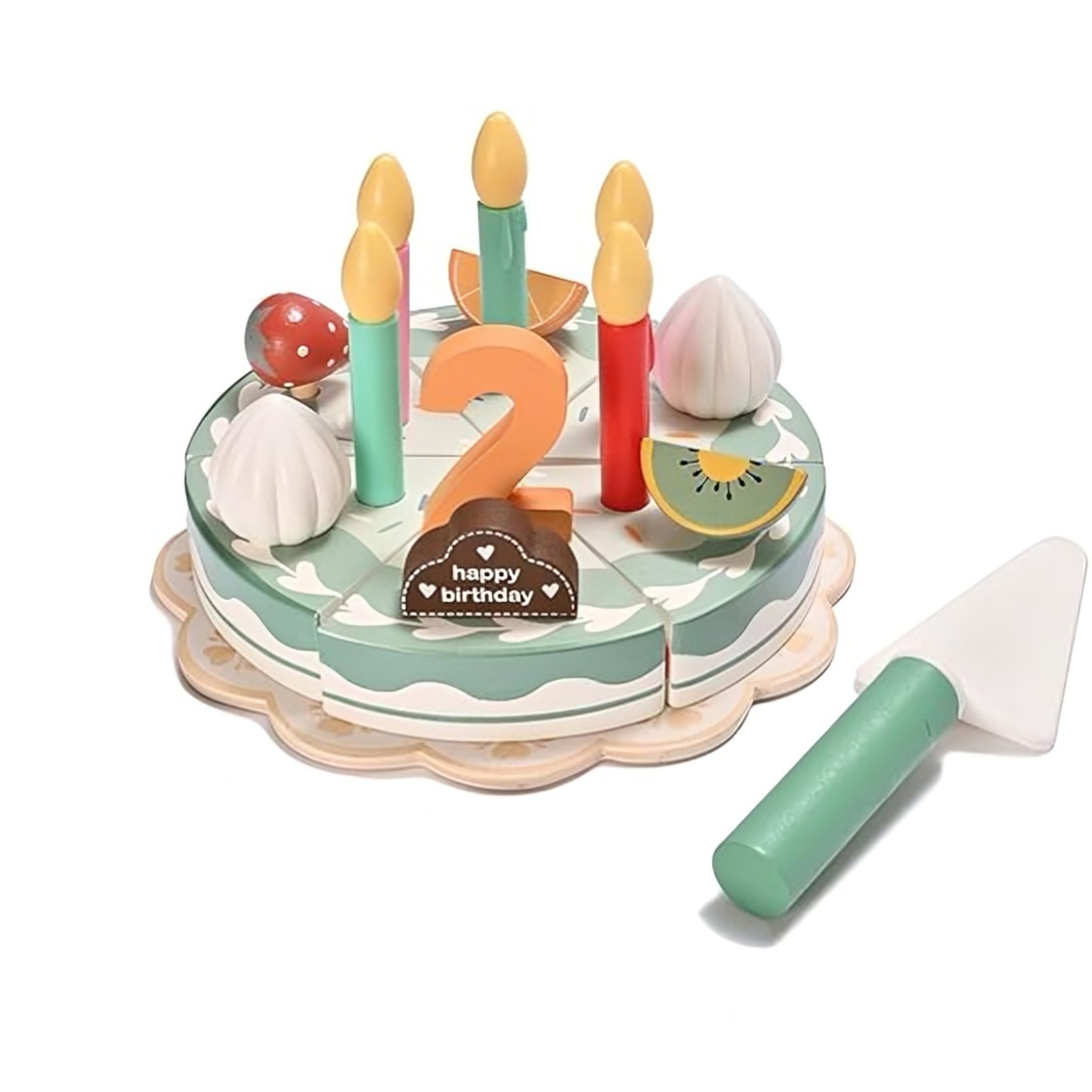 Montessori Birthday Cake Toy – Pretend Play & Learning Party Set for Kids