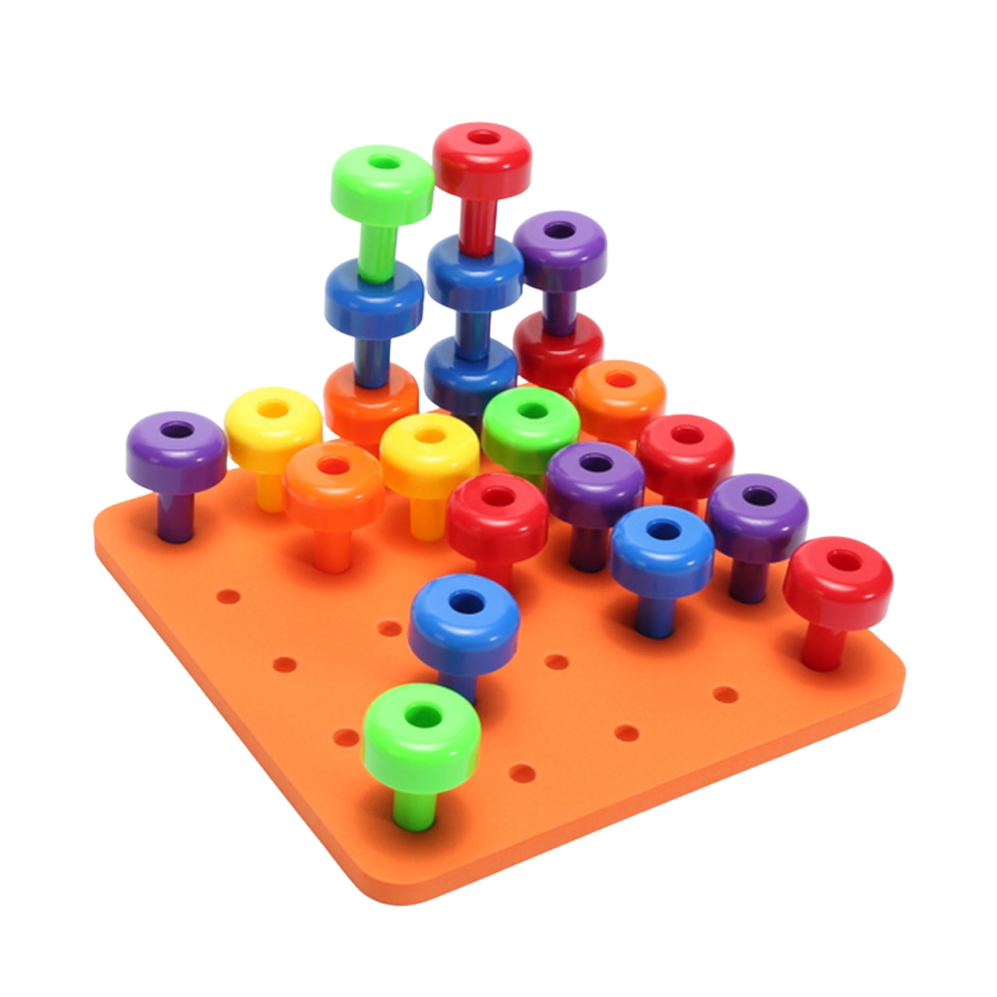 Montessori Wooden Pegboard Educational Toy for Kids