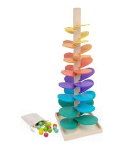 Montessori Rainbow Tree Toy – Color Sorting