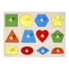 Montessori Wooden Shapes Puzzle – Fine Motor Skills