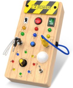 Montessori Wooden Switch Board Toy for Kids – Fine Motor Skills